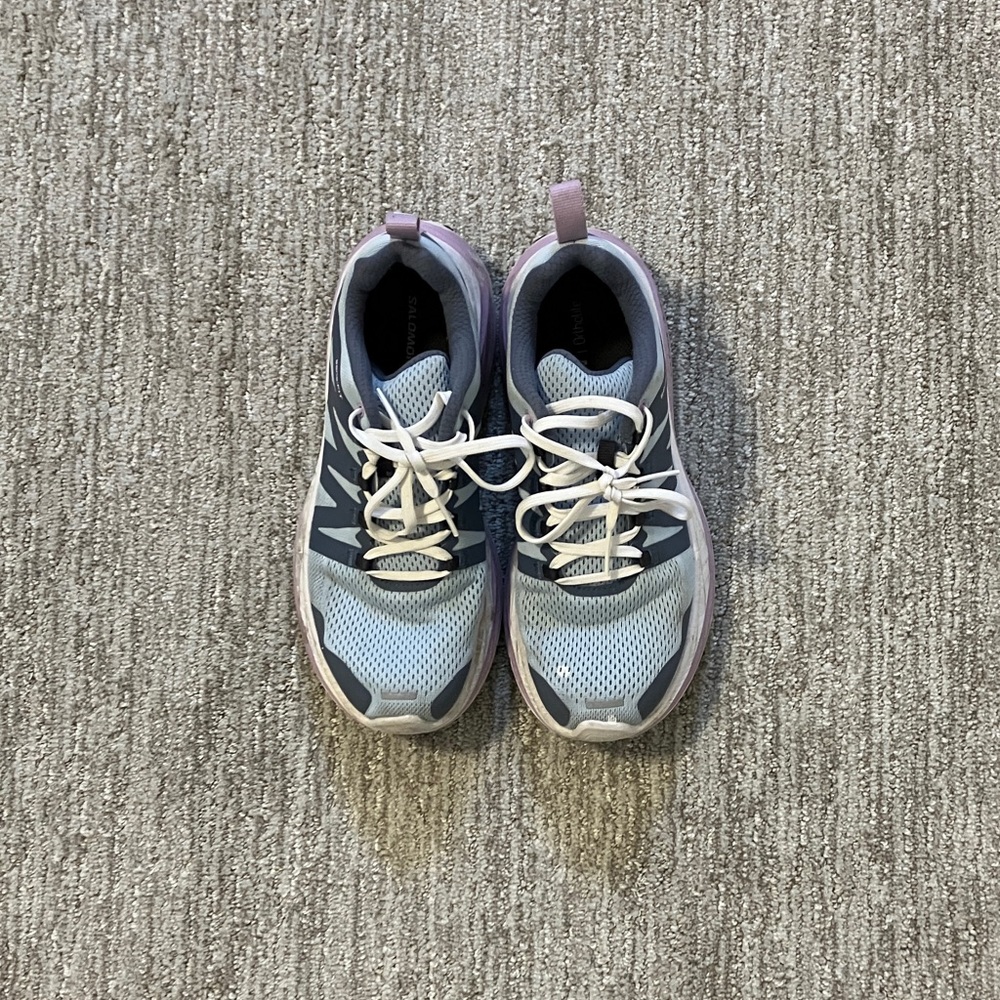 Salomon Blue and Gray Athletic Shoes